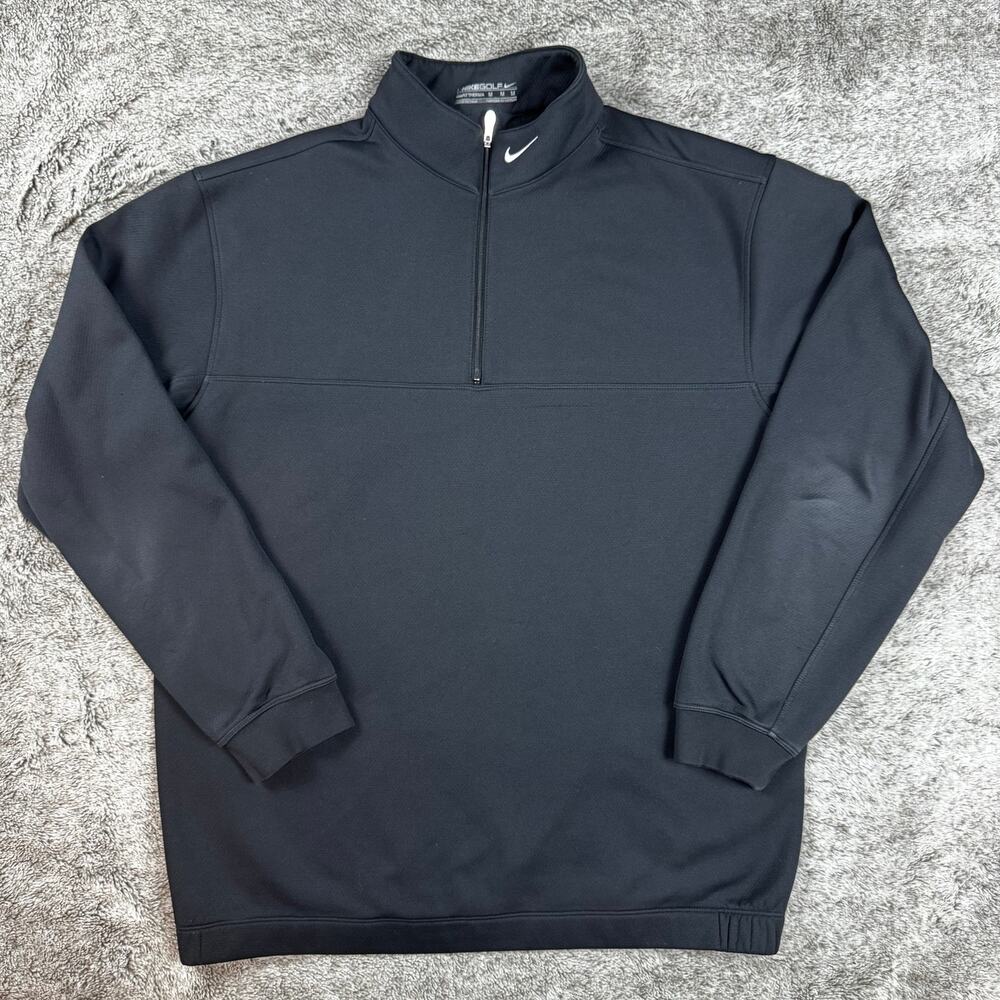 Nike Golf NikeFit Therma 1/4 Zip Men's Medium Black